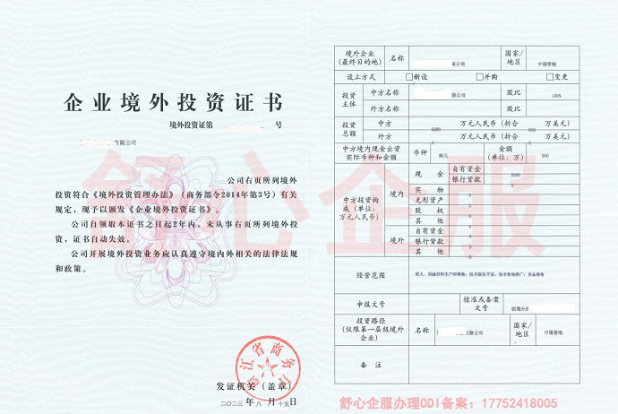 ODI境外投資證書有效期與續(xù)期辦理全攻略